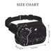 thumbnail image 4 of Fotbe Star Gazing Cat Illustration Cangurera Cuadrada con Estampado de Doble Capa, Bolsa de Cintura Ajustable Mini para Hombres y Mujeres, 4 of 9