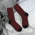 thumbnail image 5 of Fuzoiu Sexy Red Lips Kiss Print Athletic Crew Socks for Men & Women,Casual Crew Socks,Above Ankle Crew Socks for Business, Casual, 5 of 6