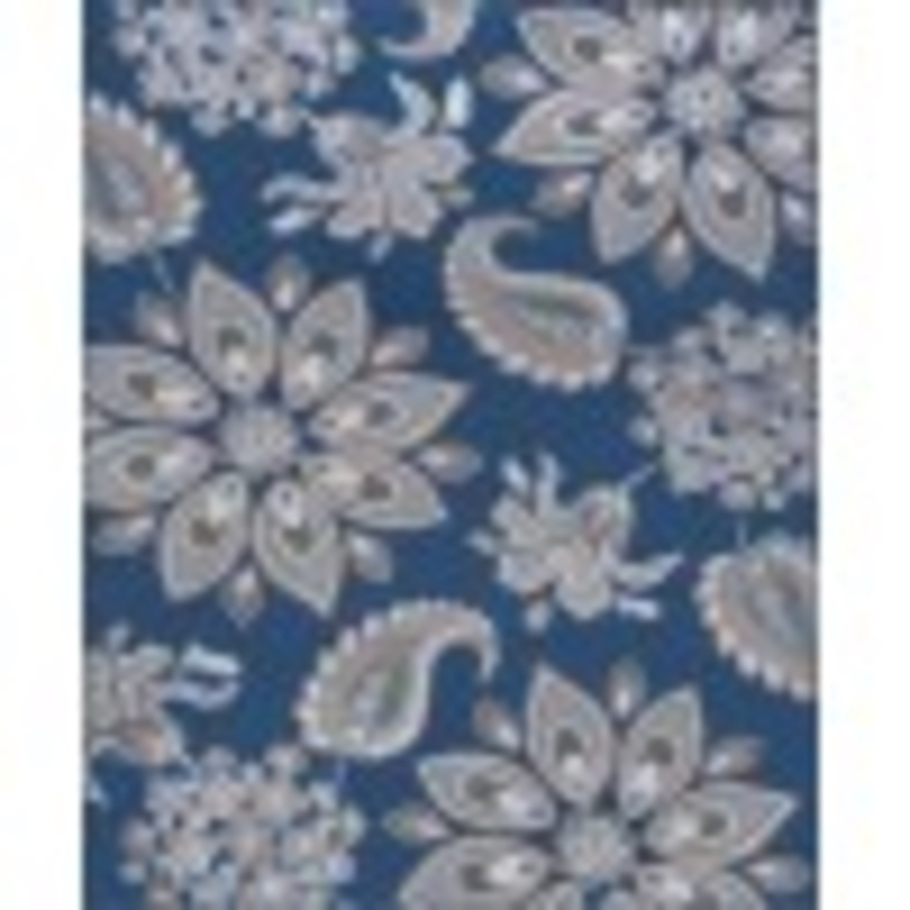 Hampton Transitional 8' x 10' Navy and Cream Polypropylene Indoor Area Rug