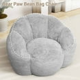 thumbnail image 5 of Laintene Giant Bean Bag Chair, Bear Paw Shaped Lazy Sofa Chair with Premium Memory Foam Filler, Bean Bag Chair for Girls, Single Leisure Sofa Chair for Dorm Bedroom Living Room, Gray, 5 of 9