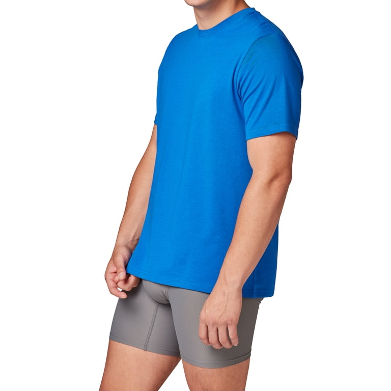 Athletic Works Performance Cotton Crew T-Shirt Set, 3-Pack photo 3