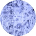 thumbnail image 1 of Ahgly Company Indoor Round Abstract Blue Modern Area Rugs, 7' Round, 1 of 4