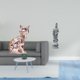thumbnail image 2 of Escultura de gato, figura artística, adorno para chimenea, obra de arte de piedra Guan Yin, colección Feng Shui, Buda chino Kuanyin para gabinete y es, 2 of 8