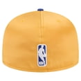 thumbnail image 4 of Men's New Era Gold/Royal Golden State Warriors Satin Two-Tone 59FIFTY Fitted Hat, 4 of 5
