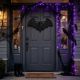 thumbnail image 5 of Clearance Halloween Hanging Bat Decoration, 3D Hand-Made Woven Bat Decor, Realistic Scary Fake Black Hanging Flying Bat, Spooky for Indoor Outdoor Yard Porch Lawn Decorations, 5 of 6