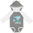 thumbnail image 3 of Inktastic My Big Sister Loves Me with Cute Sharks Boys or Girls Long Sleeve Baby Bodysuit, 3 of 5