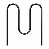 Madrax Bike Rack,Black,36" H,39" L,Steel QS-WP36-5-IG-B