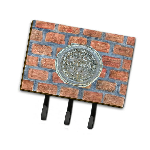 Carolines Treasures 8829TH68  Orleans Watermeter on Bricks Leash or Key Holder Triple multicolor