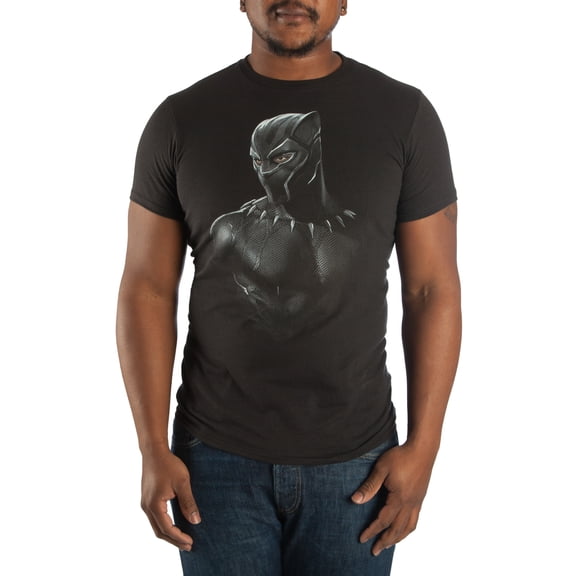 Black Panther Men's Black T-shirt-XXL