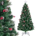 thumbnail image 4 of Costway Árbol de Navidad artificial de 180 cm con 8 modos de iluminación, 64 luces LED cálidas, 4 of 6