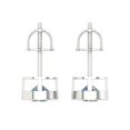 thumbnail image 4 of 1Ct Brilliant Round Cut Studs Synthetic Moissanite 14K White Solid Solid Gold Everyday Dainty Earrings Screw Back, 4 of 7