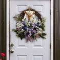 thumbnail image 1 of Easter Front Door Wreath Door Hanging Decorative Wreath Artificial Flower 50cm, 1 of 8
