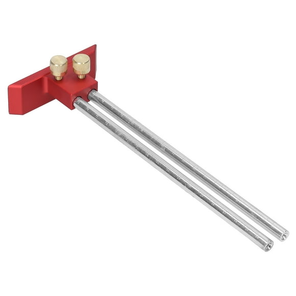 Yeacher Règle à Double Tête pour Menuiserie 0-200mm Jauge de Marquage Outil pour Charpentier