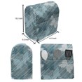 thumbnail image 5 of Grunge Lounger Chair Bag, Butterflies Pattern Checkered Backdrop Animal Spring Season Inspirations, High Capacity Storage with Handle Container, Lounger Size, Pale Blue Teal Grey, by Ambesonne, 5 of 5