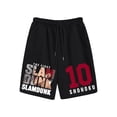 thumbnail image 2 of Pantalones cortos de Anime para hombre, Shorts deportivos de cinco puntos, SHOHOKU Sakuragi Hanamichi, pantalón corto de gran tamaño, Verano, 2 of 4