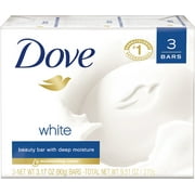 4 Pack - Dove Beauty Bars White, 3.17 oz bars, 3 ea