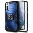 thumbnail image 6 of Nagebee Case for Samsung Galaxy S21 5G with Screen Protector (Soft Full Coverage), Full-Body Protective [Military-Grade] Magnetic Car Mount Ring Holder, Heavy-Duty (Blue), 6 of 7
