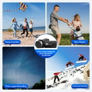 Campark 4K Video Camera Digital Camcorder 42MP Vlogging Camera for YouTube with LED Light Remote Control