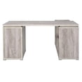 thumbnail image 6 of Pemberley Row Engineered Wood Gray/Silver L-Shaped Office Desk Reversible 60" x 47.25" x 29.5", 6 of 8