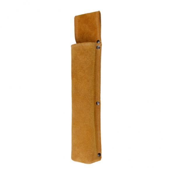 2x Soporte de almacenamiento de varilla de soldadura de material cuero Bolsa de cinturo ignífuga Lata Cola Bolsa de cinturón de cintura para varilla de soldadura