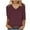 Red, variant on Womens 3/4 Sleeve Striped Tops Crisscross V Neck Casual Tee Shirts Spring Fall Pullover Plus Size Tshirts (XL, Red)