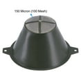 thumbnail image 3 of Uxcell 10Pcs 150um 100mmx65mm Cone Paint Screen Funnel Metal Mesh Dark Green Paint Strainer, 3 of 5