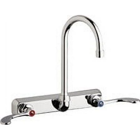 Chicago Faucets W8w-Gn2ae35-317Ab Commercial Grade Centerset Laundry / Service Faucet -