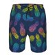 thumbnail image 3 of Balery Retro Bright Pineapple Traje de Baño Estilo Hawaiano para Hombre, Shorts de Secado Rápido con Bolsillos-Small, 3 of 6