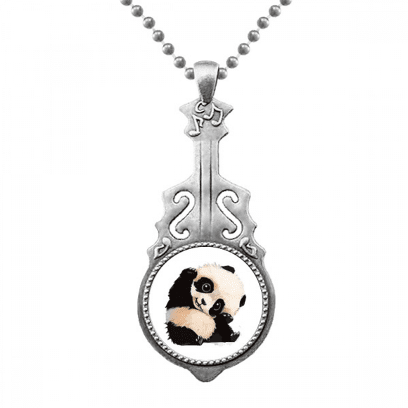 China Panda Cubs Trottie Lovely Baby Pendant Jewelry Music Guitar Torque Hangtag