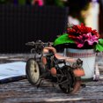thumbnail image 4 of Vintage Clock Adornment Iron Crafts Motorcycle Clock Craft Office Desktop Ornament, 4 of 9