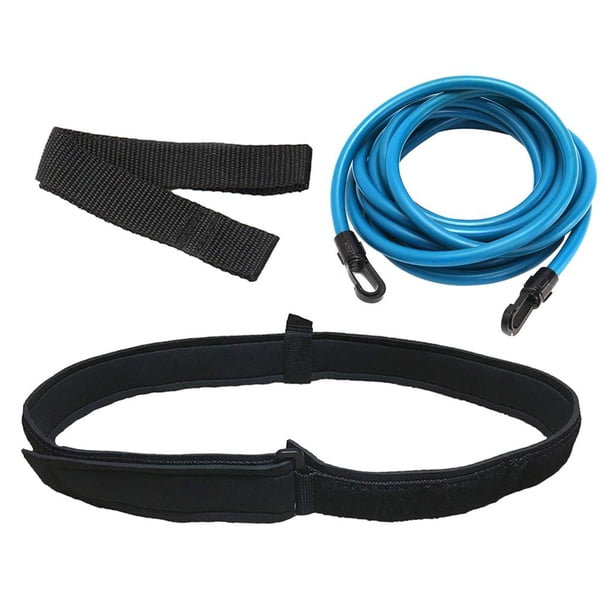 Cinturón de entrenamiento de natación de 3,0 m, bandas de resistencia, cuerdas, suministros de entrenamiento de natación, arnés Azul