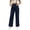 Navy, variant on MXUIKV Pants for Women Casual Loose Fitted Straight Leg High Waist Trousers with Pockets Solid Color(X-Large,Navy)