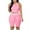 Pink, variant on WCMZJ Workout Sets for Women 2 Piece Seamless Ribbed Crop Tank Top Sport High Waist Biker Shorts GYM Yoga Exercise Outfits Hot Pink XXL