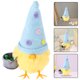 thumbnail image 5 of KAKOWELY Pollo de peluche, juguete de peluche, decoración para fiestas de Pascua y mesas de primavera, pollito amarillo pequeño, decoración de huevos de Pascua, color azul cielo., 5 of 5