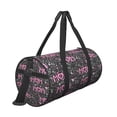thumbnail image 3 of Gaeub Lovely Mom Ever Lightweight Travel Cylinder Bag Gym Tote Bag Sports Training Duffle Bag with Pockets and Straps, 3 of 8