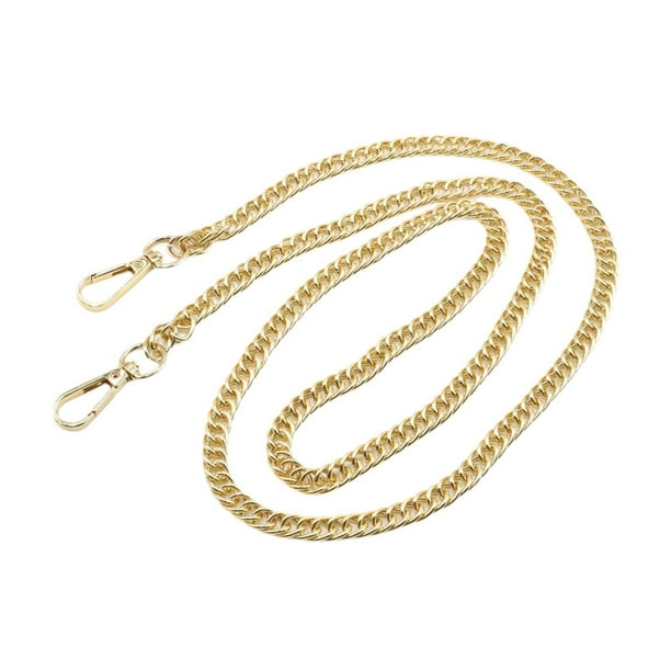 Cadena para bolso, correa de hombro de 120 cm, para billetera, bolso de hombro o bolso de mano Oro
