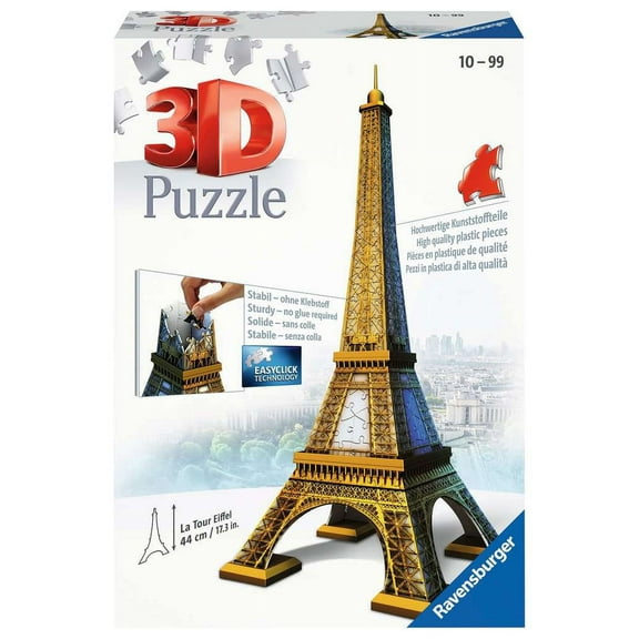 Ravensburger - 3D Puzzle - Eiffel Tower Paris - 216 Piece Jigsaw Puzzle