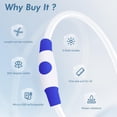 thumbnail image 3 of Collar LED para perros BSEEN, visible 360°, resistente a la lluvia, recargable, azul, 3 of 9