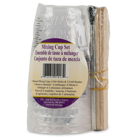 Alumilite ETI Resin Mixing Cup Set for Art & Crafts, 15-Pieces, Adult Ages 14 & up