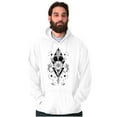thumbnail image 5 of Fish Triangle Compass Spirit Animal Hoodie Sweatshirt Women Men Brisco Brands M, 5 of 6