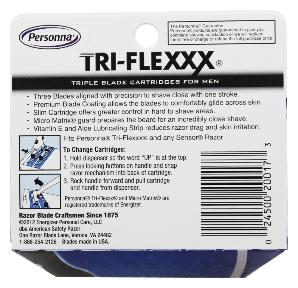 Personna Tri Flex Cartridge - 8 Pack - Walmart.com Personna Tri Flex Cartridge - 8 Pack - Walmart.com