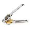 thumbnail image 3 of Opvise Manual Lemon Juicer Fruit Squeezer Comfortable Grip Stainless Steel Easy to Clean Seedless Lemon Squeezer Silver, 3 of 7