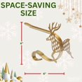 thumbnail image 2 of Split P Jumping Deer Stocking Hanger - Set of 2, 2 of 5