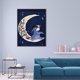 thumbnail image 4 of Cuadros Decorativos Cuadro de diamante redondo completo 5D de 12x16 pulgadas, burro en la luna, imagen de diamantes de imitación DQrwqpou Nuevos Originales, 4 of 9
