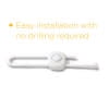 Safety 1st OutSmart Slide Lock 4pk, White, Toddler