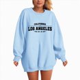 thumbnail image 4 of Towmus Oversized Sweatshirt for Women Los Angeles Graphic Hoodies Pullover Sweater Crewneck Long Sleeve Casual Fleece Tops, 4 of 5