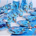 thumbnail image 3 of Platos de papel de decoración con temática de para niños, pancarta de papel, globos de aluminio, juguetes para Baby Shower, suministros para fiesta de cumpleaños, azul, Mickey Mouse（10pcs Balloons, 3 of 5