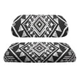 thumbnail image 2 of Pzuqiu Black White Geometric 2-Piece Golf Cart Seat Covers Set - Breathable Washable Protective Covers Compatible With Most 2-Seater Golf Carts, 2 of 10