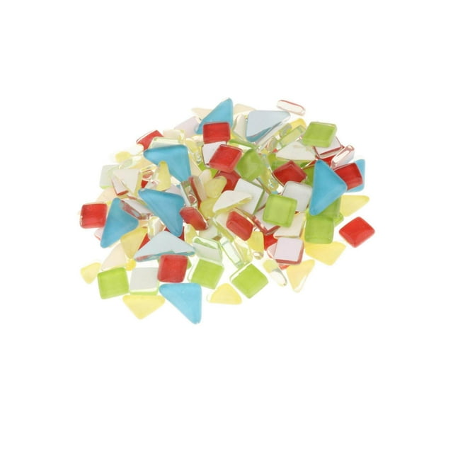 Bright Mosaic Tiles Assorted Craft Glass Pieces Stones Blue Tile Mosaic Tiles Stones Red