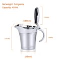 thumbnail image 4 of Jarra Para Salsa De Acero Inoxidable, Olla Para Aceite, Olla Para Salsa Para Acampar Al Aire Libre, Jarra Con Aislamiento Térmico Con Tapa Abatible, Cocina, Olla Para Salsa Para Buffet seitruly HA034439-00, 4 of 6